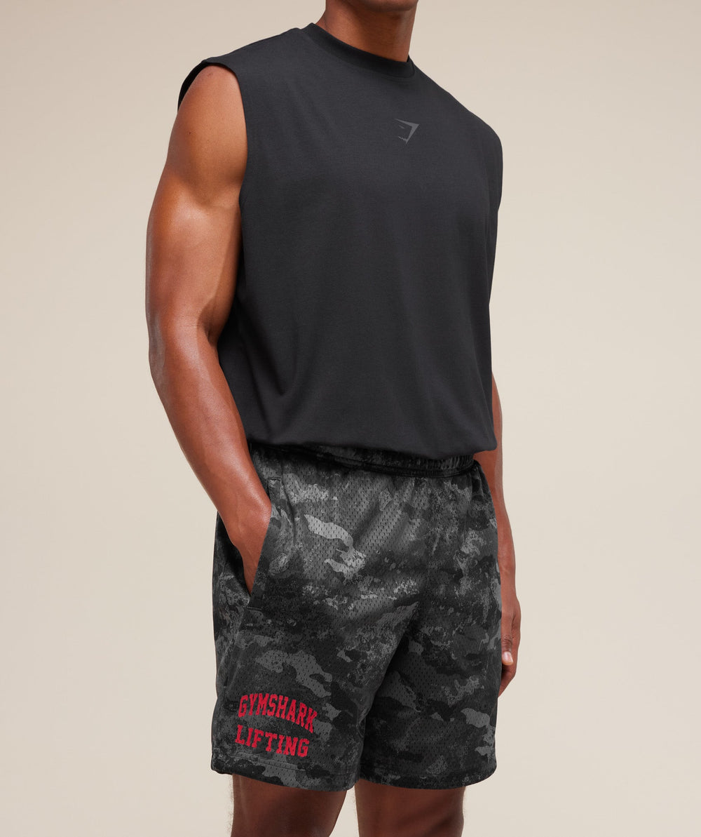Lifting Mesh 7" Shorts - Graphite Grey
