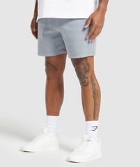 Heavyweight Ribbed Shorts - Denim Grey