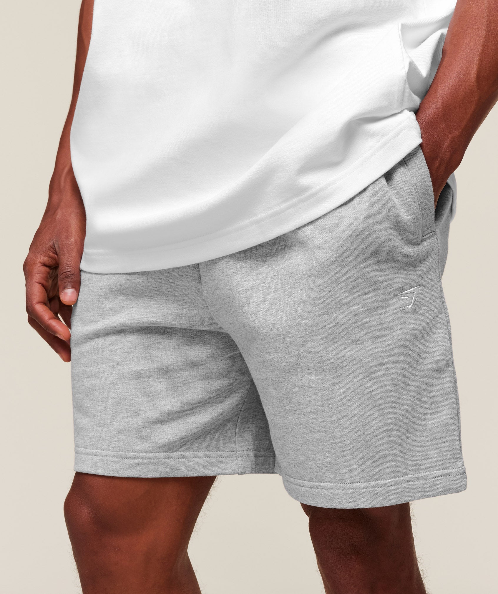 Rest Day Essentials Shorts - Light Grey Core Marl
