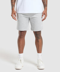 Crest 9" Shorts - Light Grey Marl