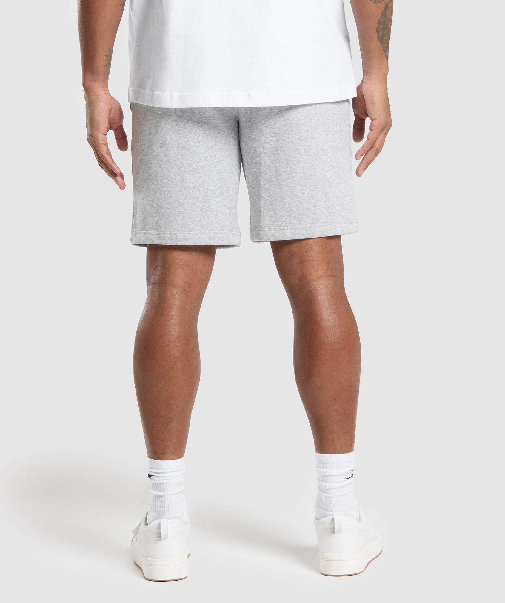 Crest 9" Shorts - Light Grey Marl