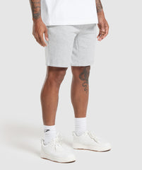 Crest 9" Shorts - Light Grey Marl