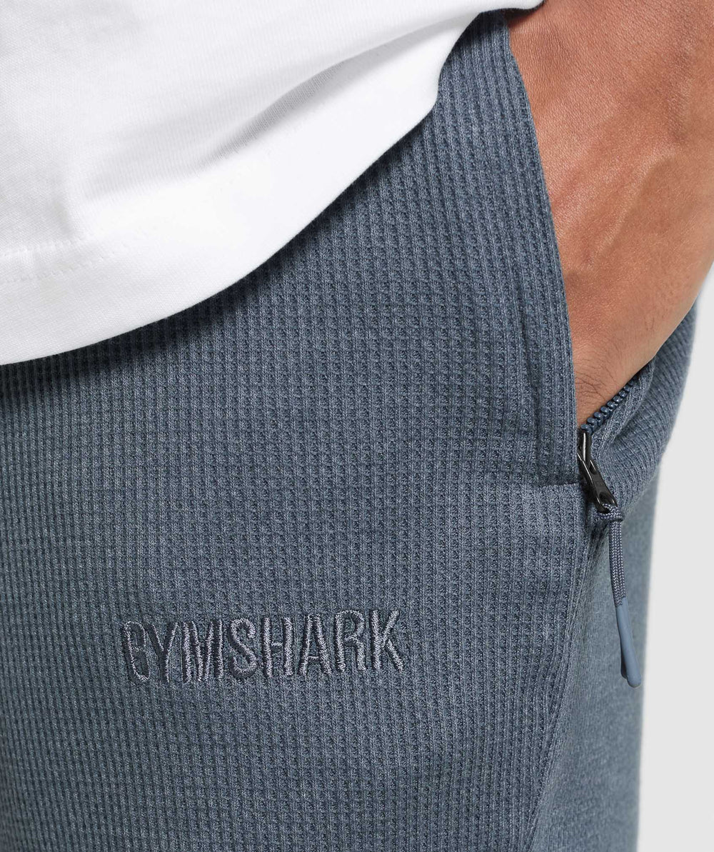 Waffle Shorts - Titanium Blue