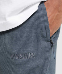 Waffle Shorts - Titanium Blue