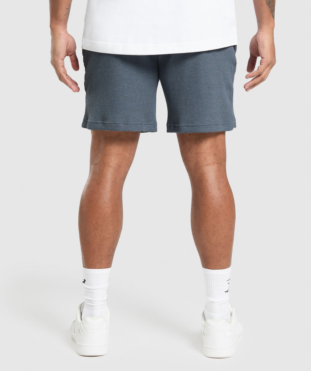 Waffle Shorts - Titanium Blue