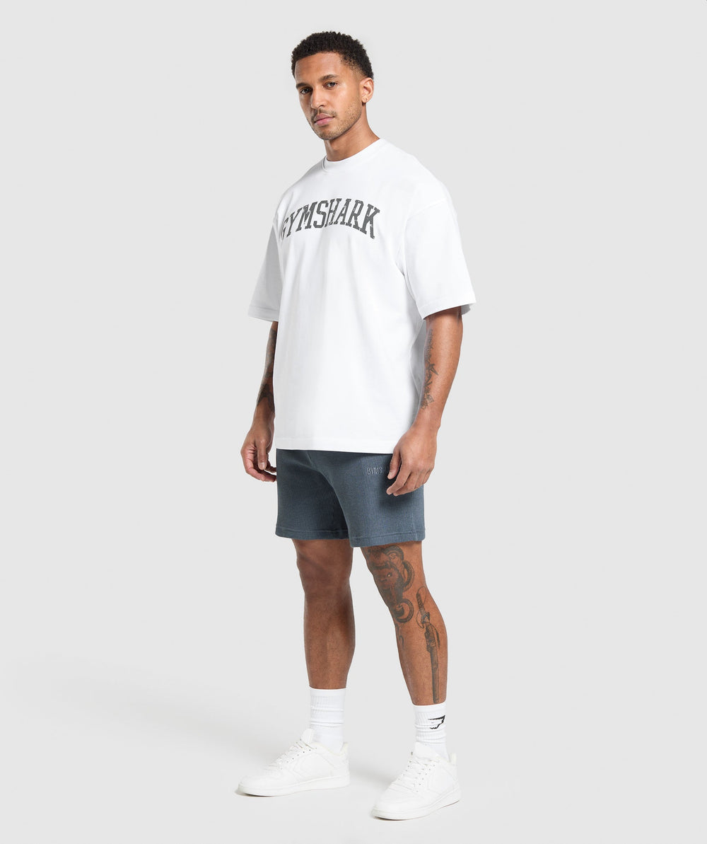 Waffle Shorts - Titanium Blue