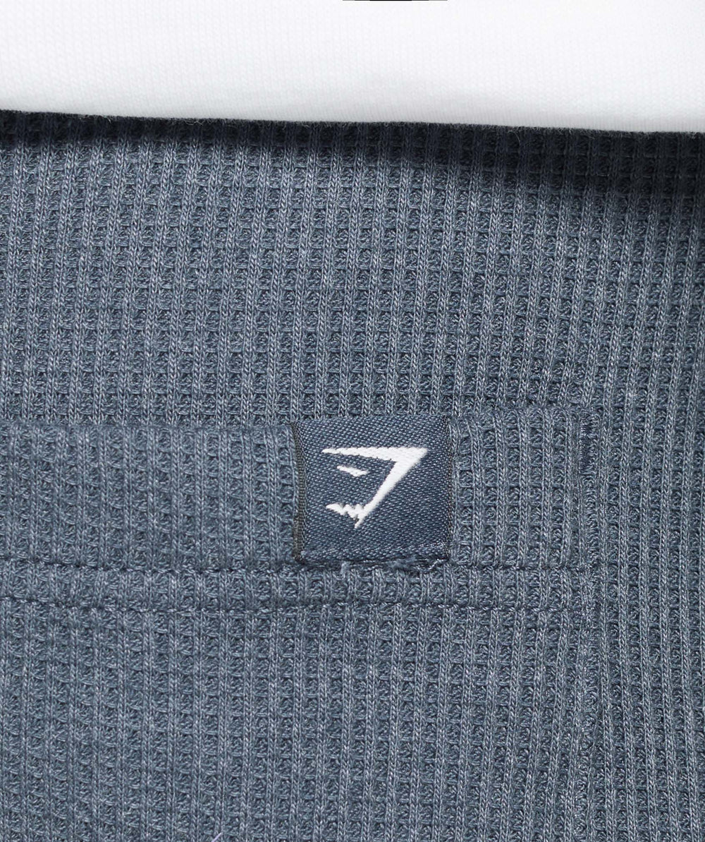Waffle Shorts - Titanium Blue