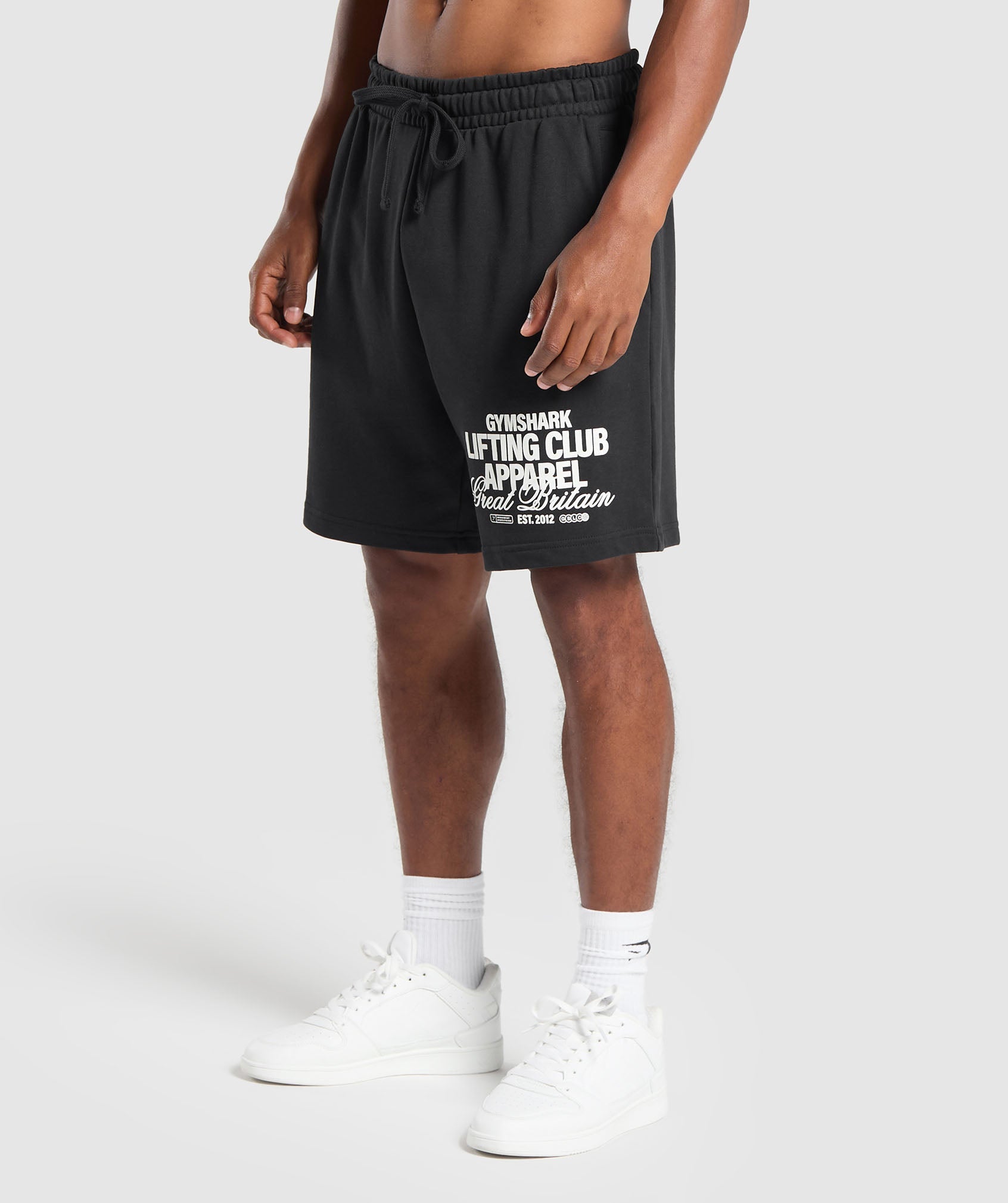 Lifting Club Apparel Graphic Shorts - Black