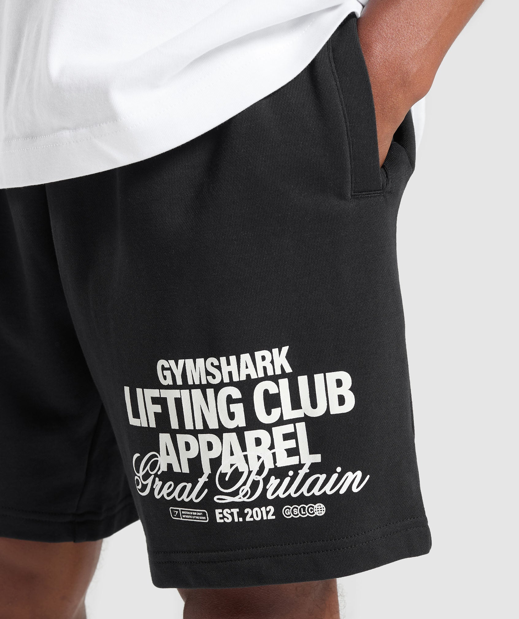 Lifting Club Apparel Graphic Shorts - Black