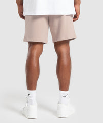 Lifting Club Apparel Graphic Shorts - Stone Pink