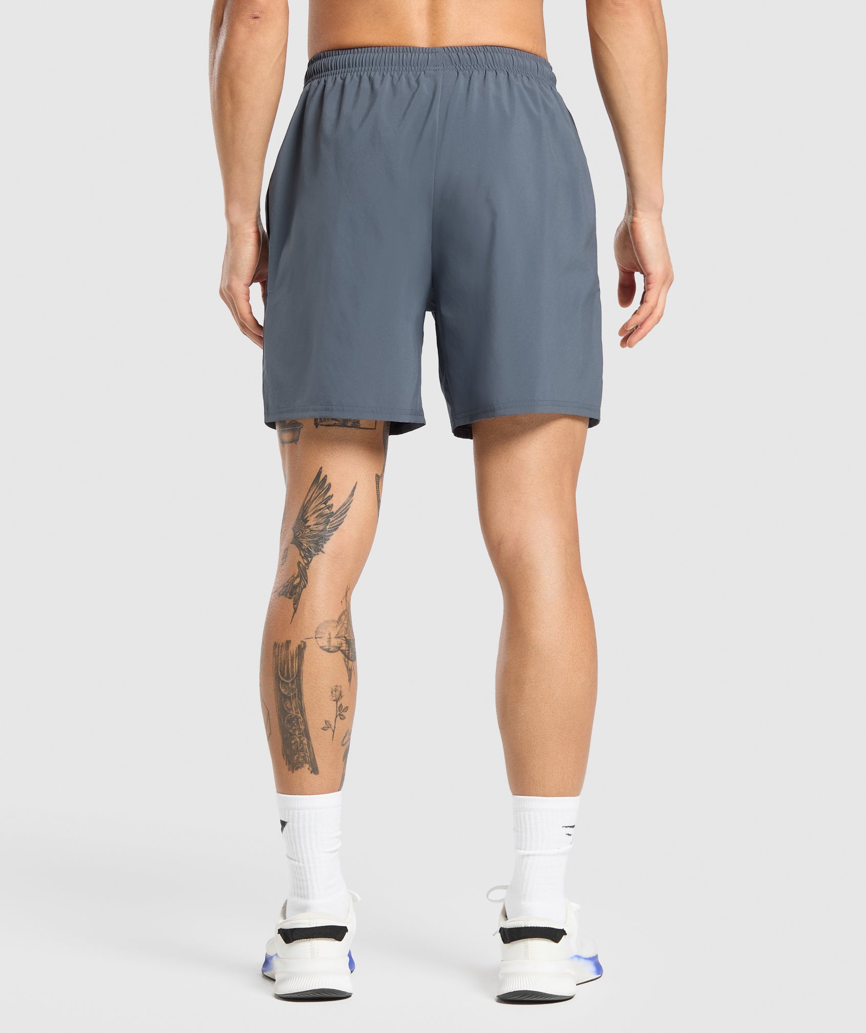 Keep Showing Up 7" Shorts - Titanium Blue