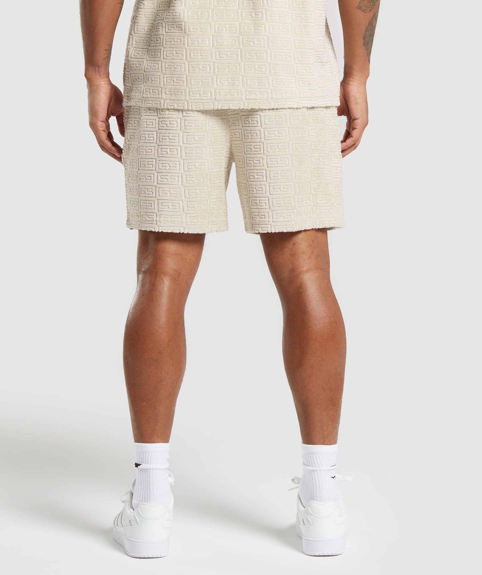 Towelling 7" Shorts - Pebble Grey