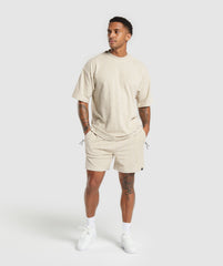 Towelling 7" Shorts - Pebble Grey