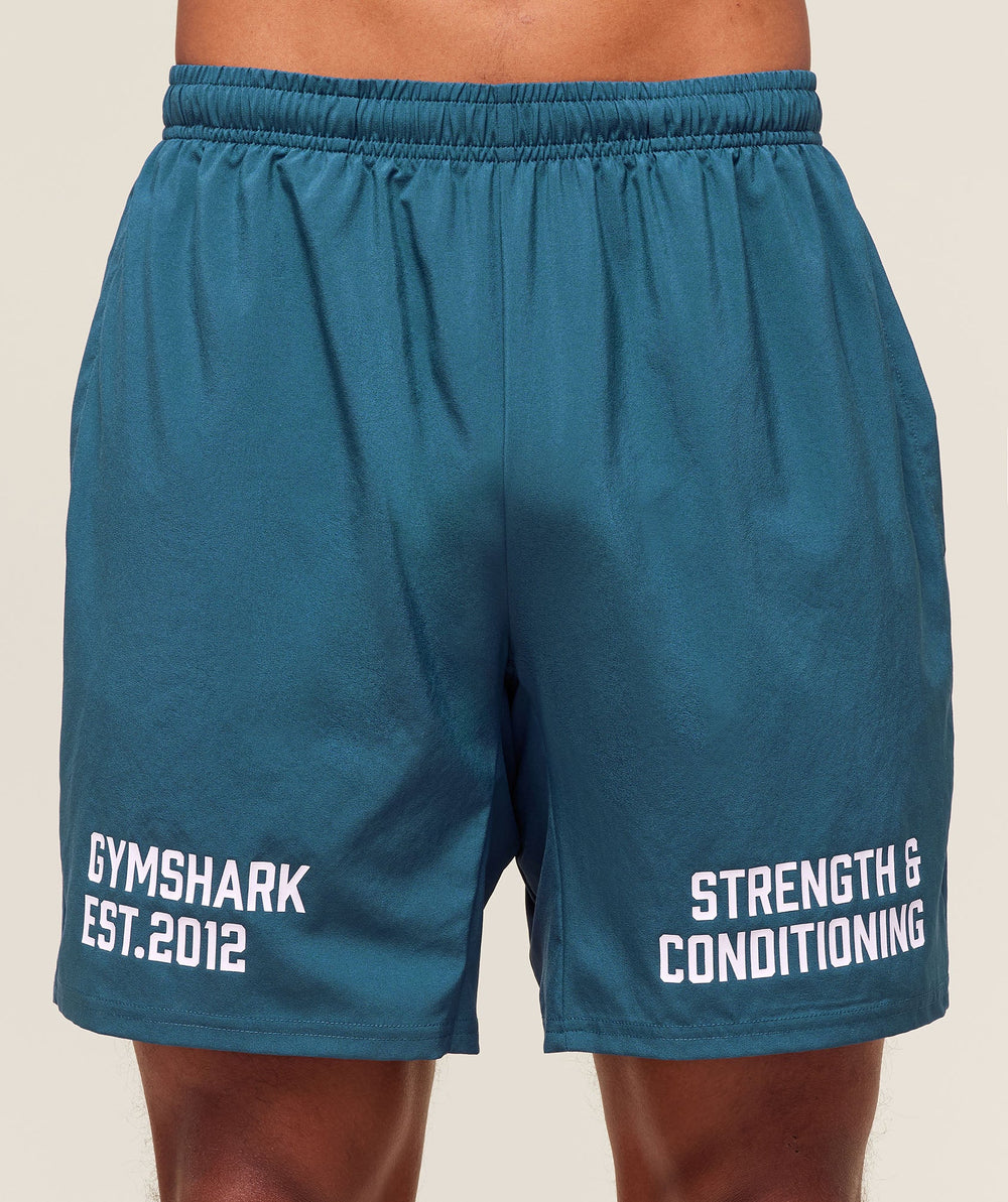 S&C Graphic 7" Shorts - Success Blue