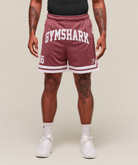Varsity Mesh Shorts - Washed Berry Pink