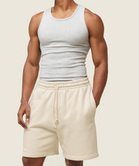 everywear Sweat Shorts - Oat White