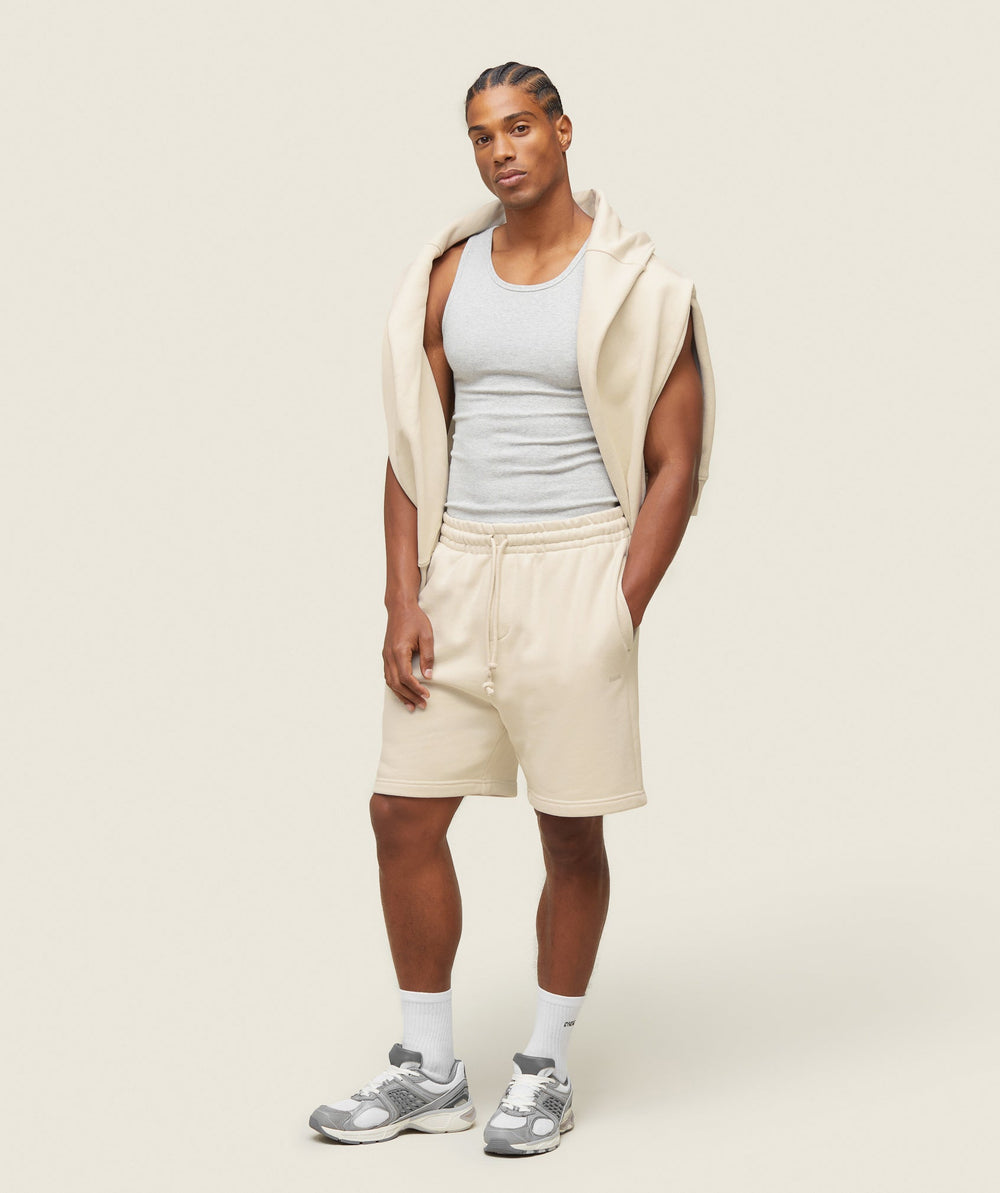 everywear Sweat Shorts - Oat White