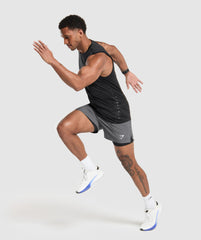 Sport 5" 2 In 1 Shorts - Silhouette Grey/Black