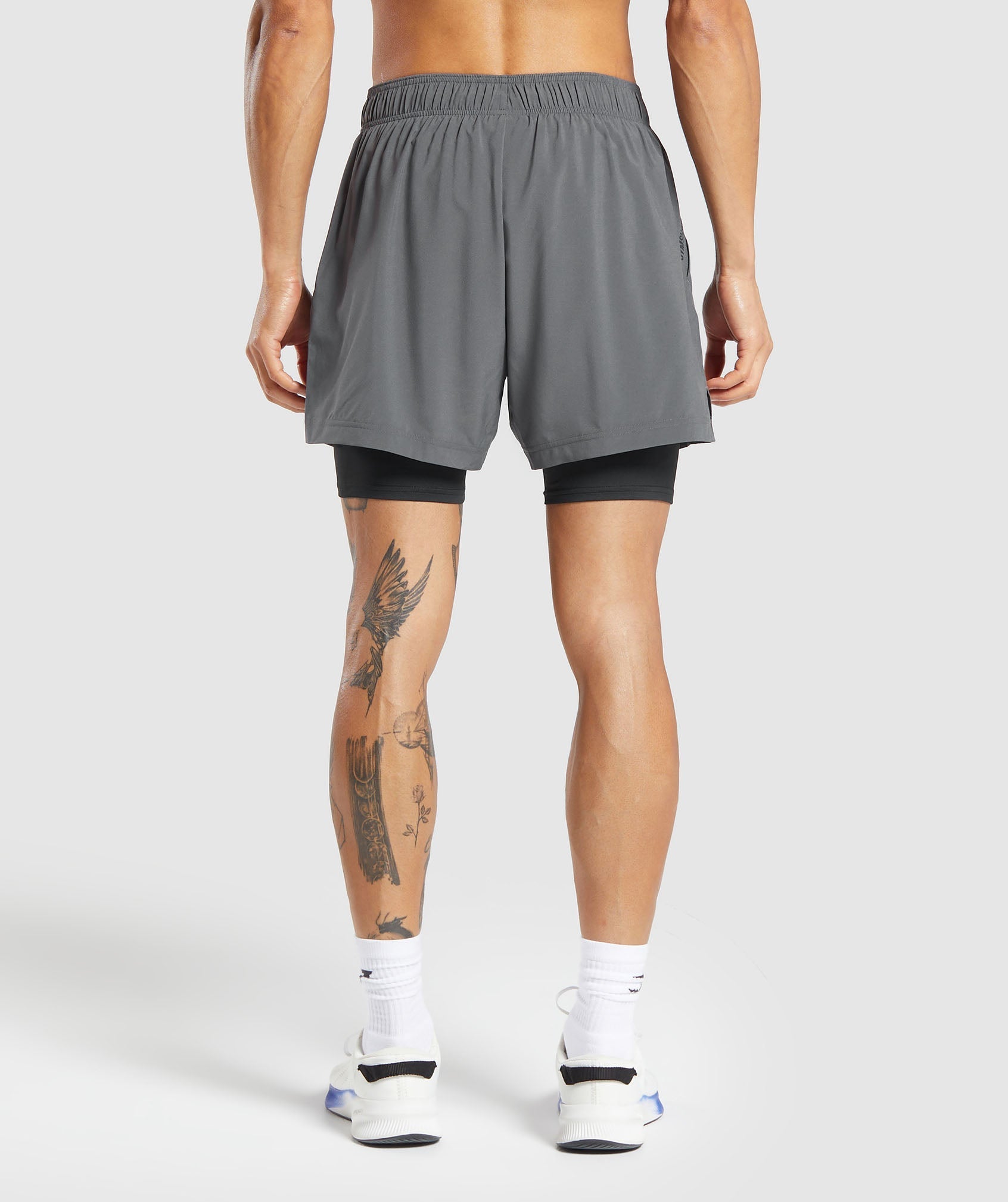 Sport 5" 2 in 1 Shorts - Dark Grey/Black