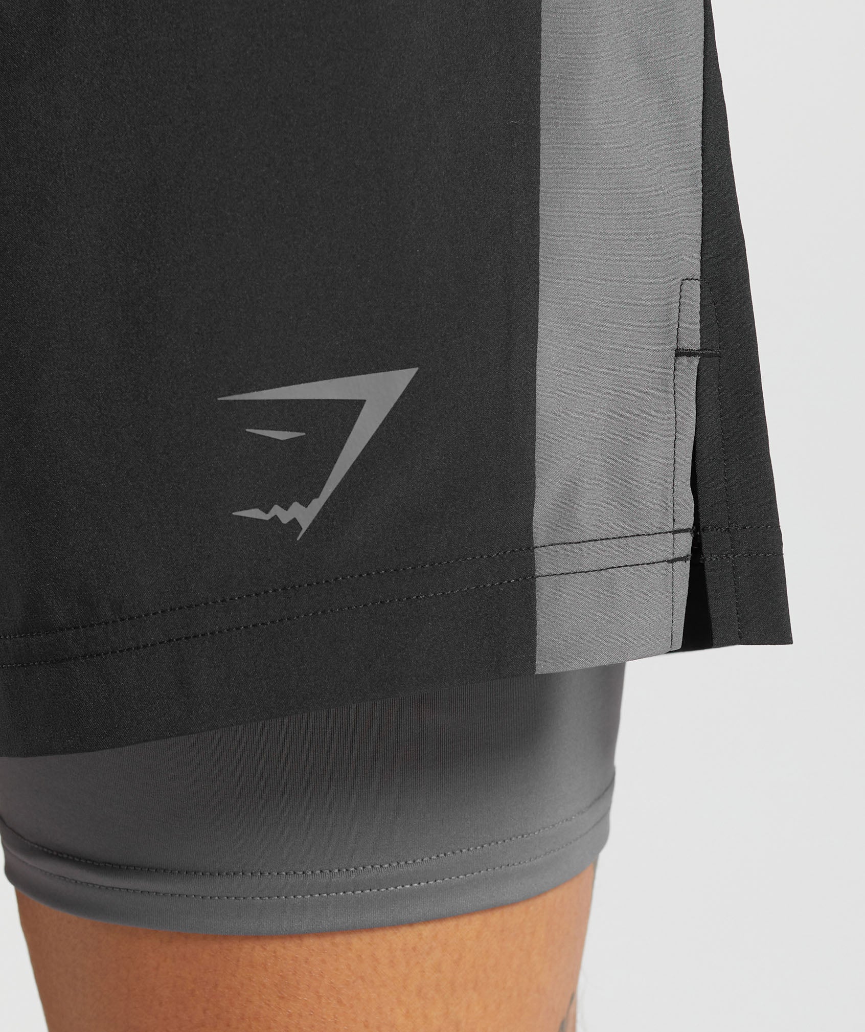 Sport 5" 2 in 1 Shorts - Black/Dark Grey