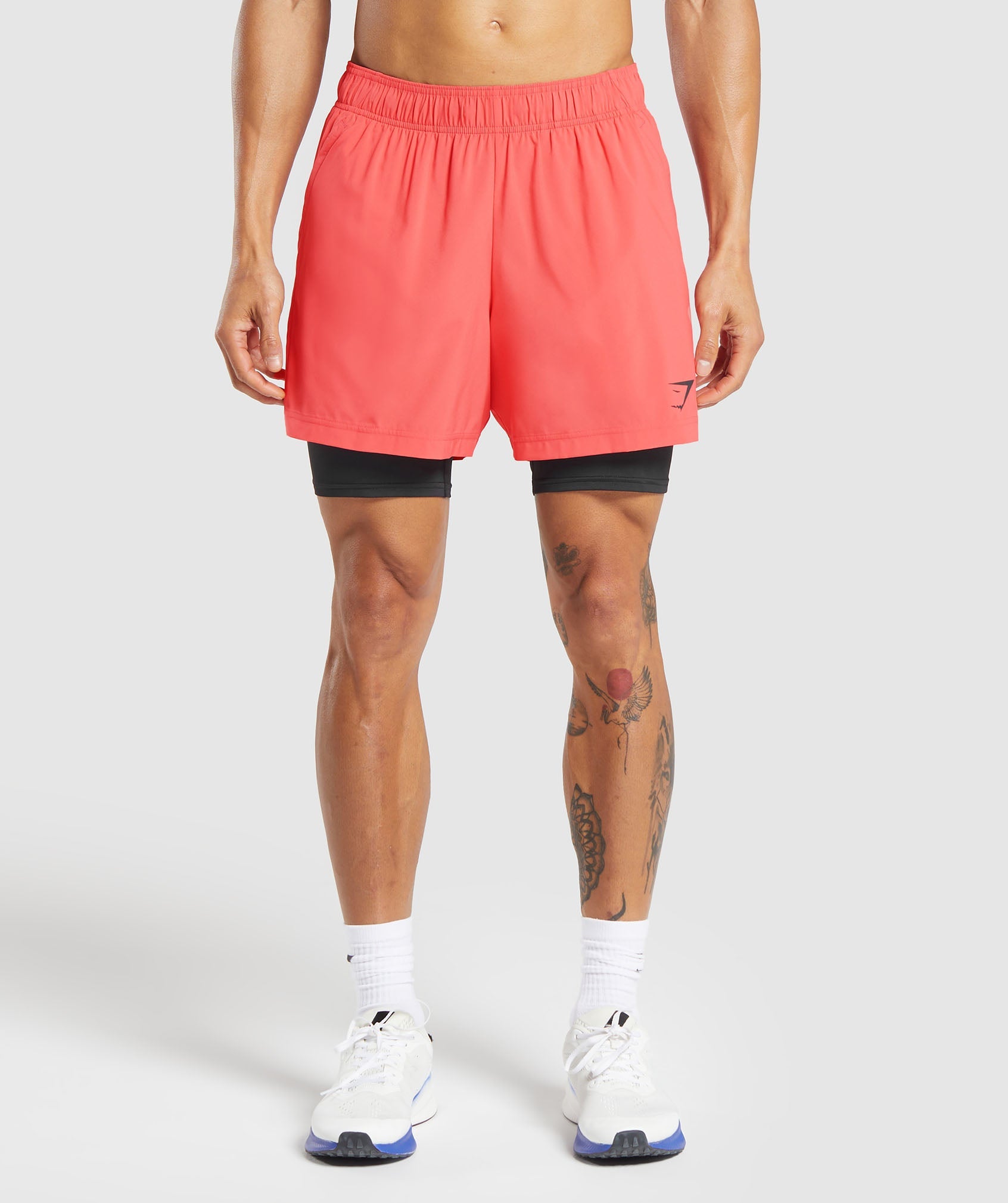 Sport 5" 2 in 1 Shorts - Tropical Pink/Black