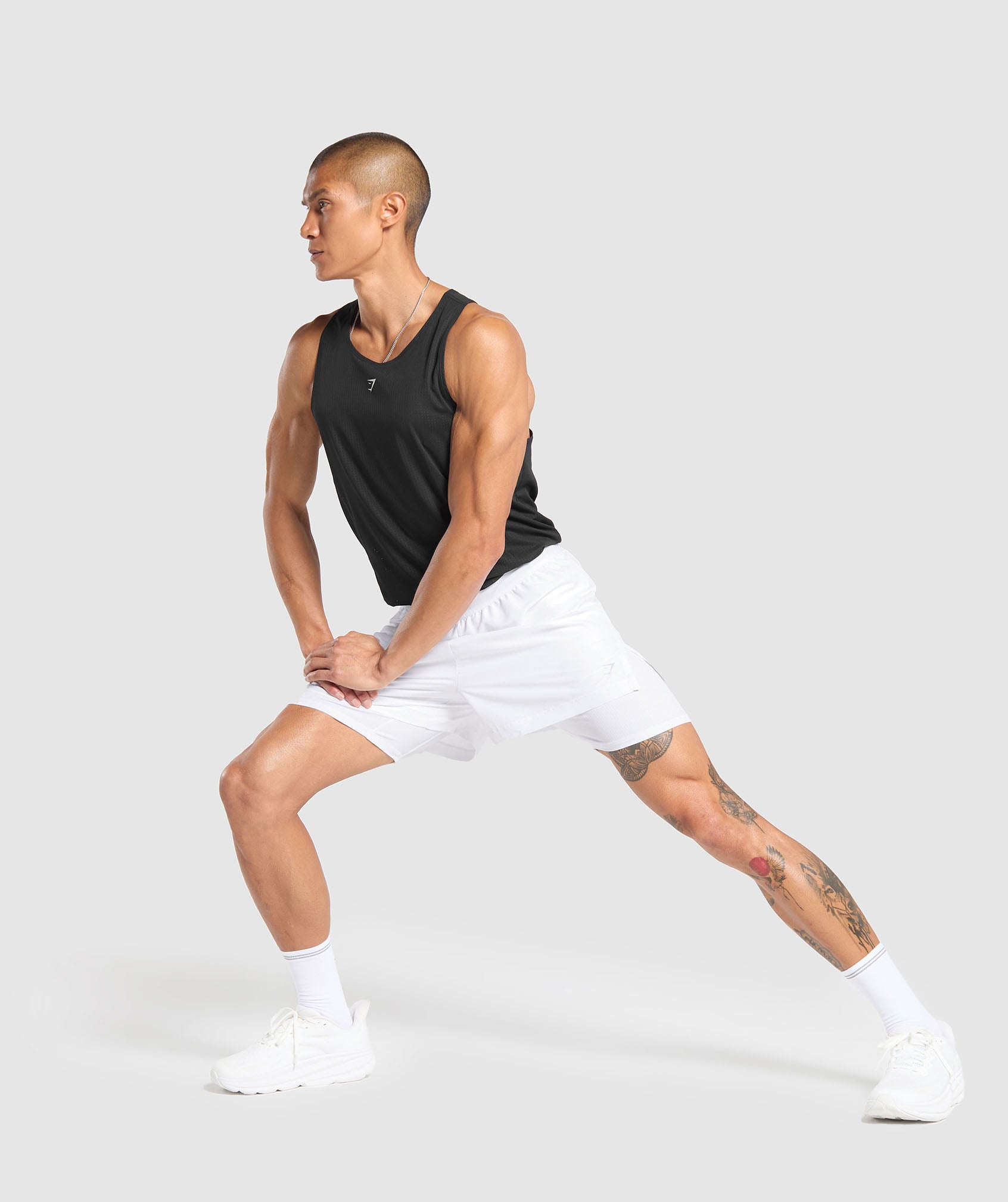 Running 2 in 1 Shorts - White