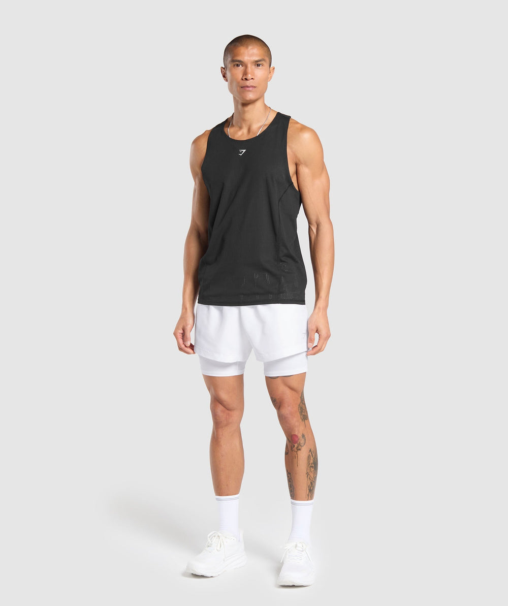 Running 2 in 1 Shorts - White