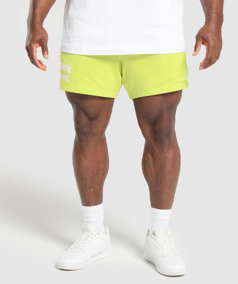Lifting Mesh 5" Shorts - Vivid Lime