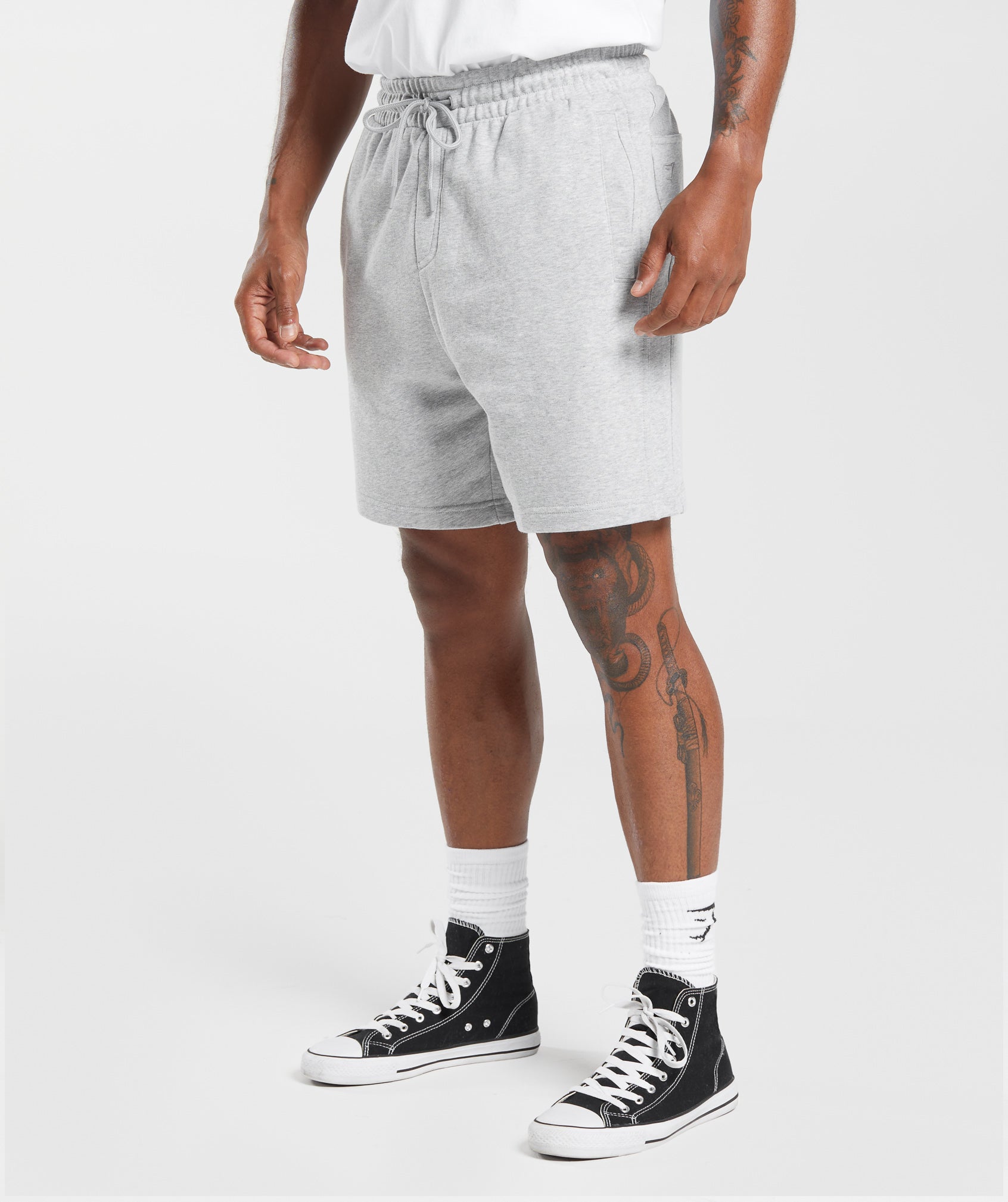 Rest Day Essentials Shorts - Light Grey Core Marl