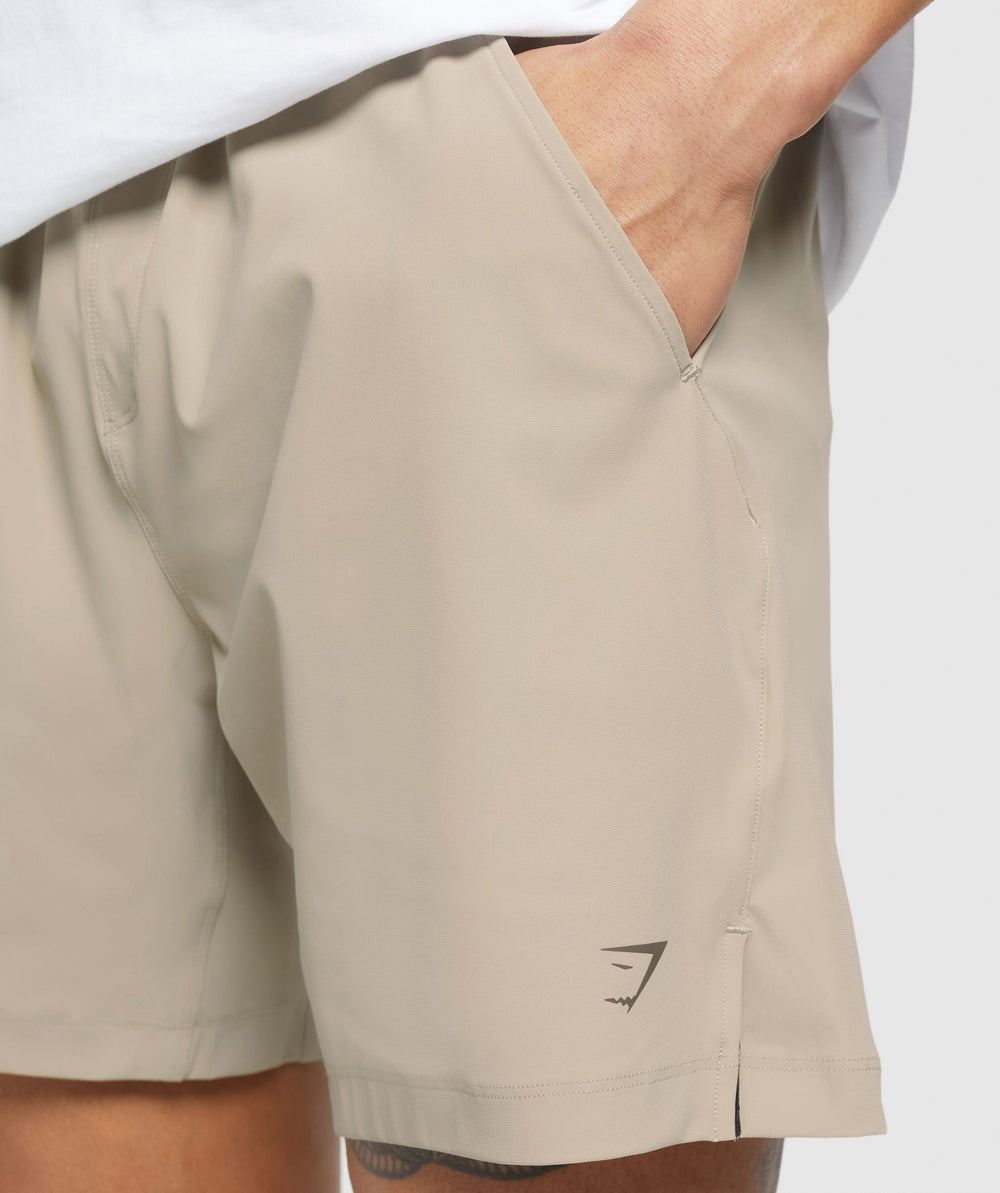 Hybrid 6" Shorts - Sand Brown
