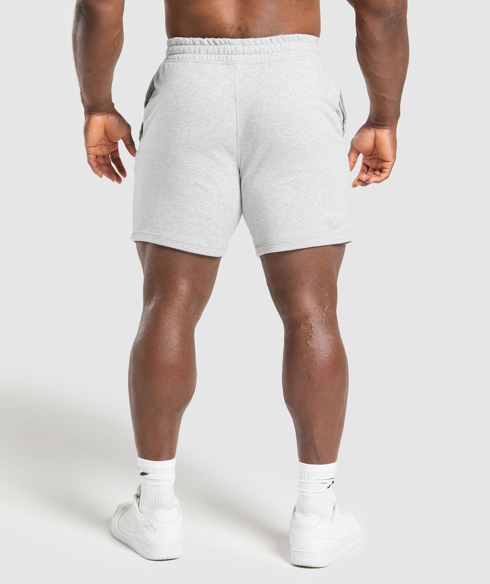 XXL Graphic Shorts - Light Grey Core Marl