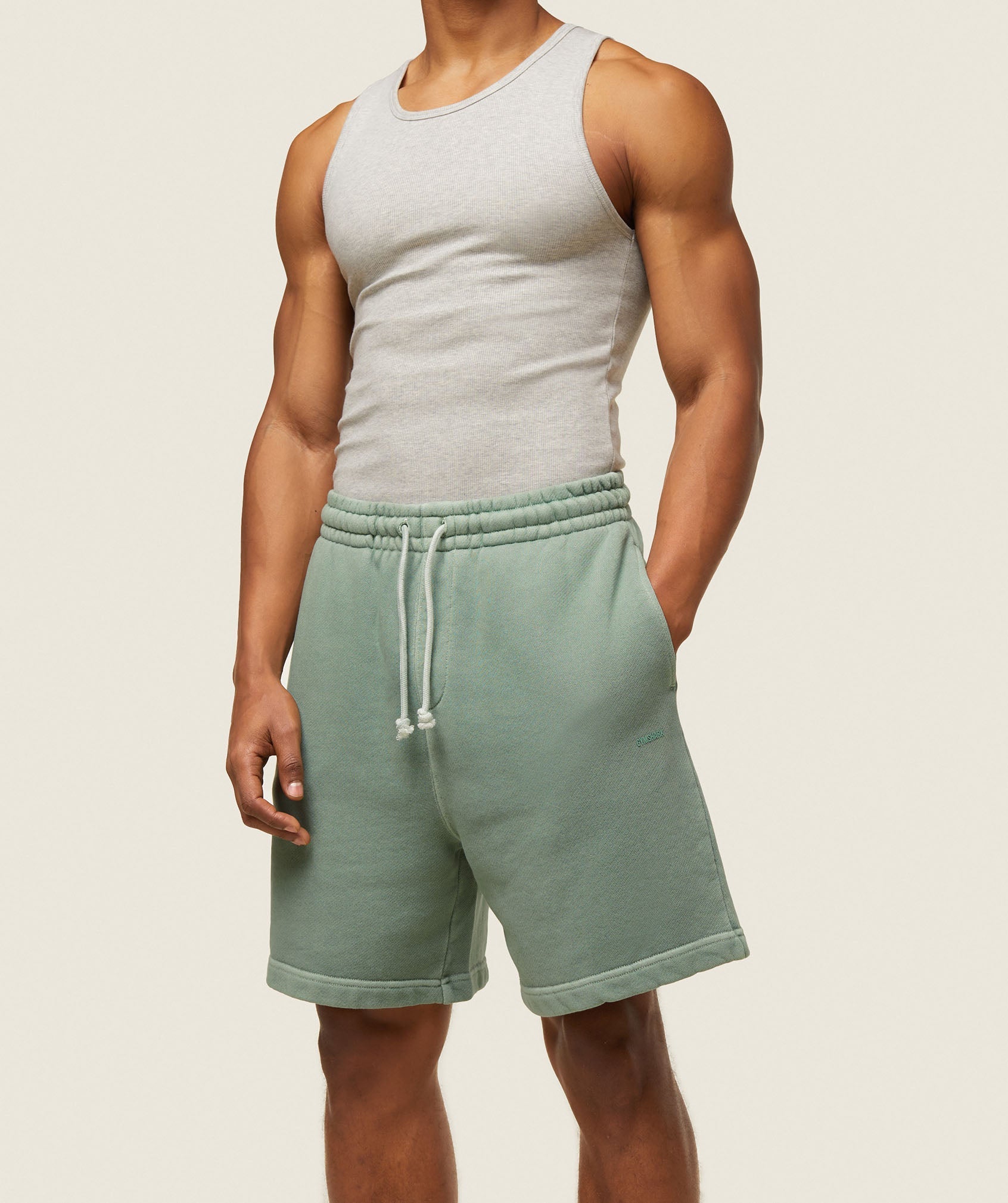 everywear Sweat Shorts - Dollar Green