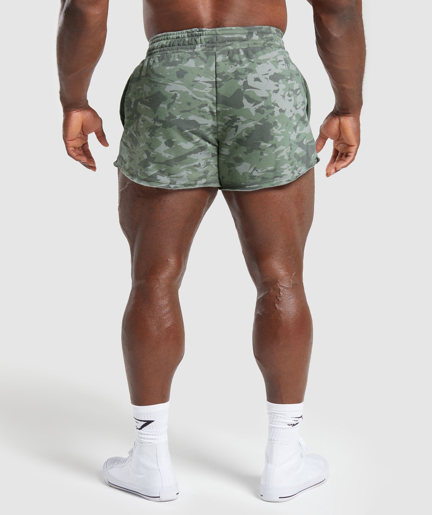 Legacy Printed 4" Shorts - Unit Green