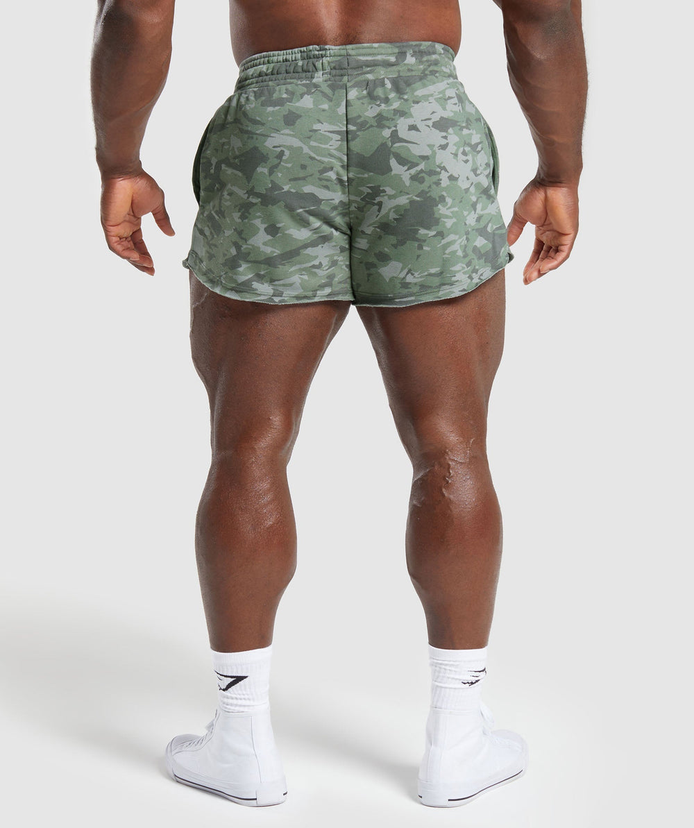 Legacy Printed 4" Shorts - Unit Green