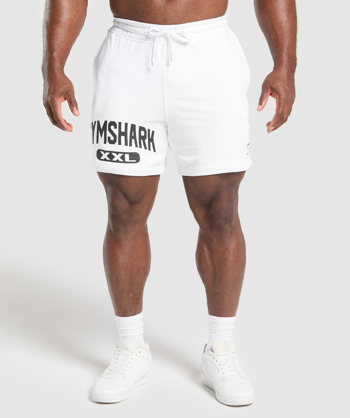XXL Graphic Shorts - White