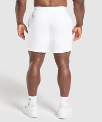 XXL Graphic Shorts - White