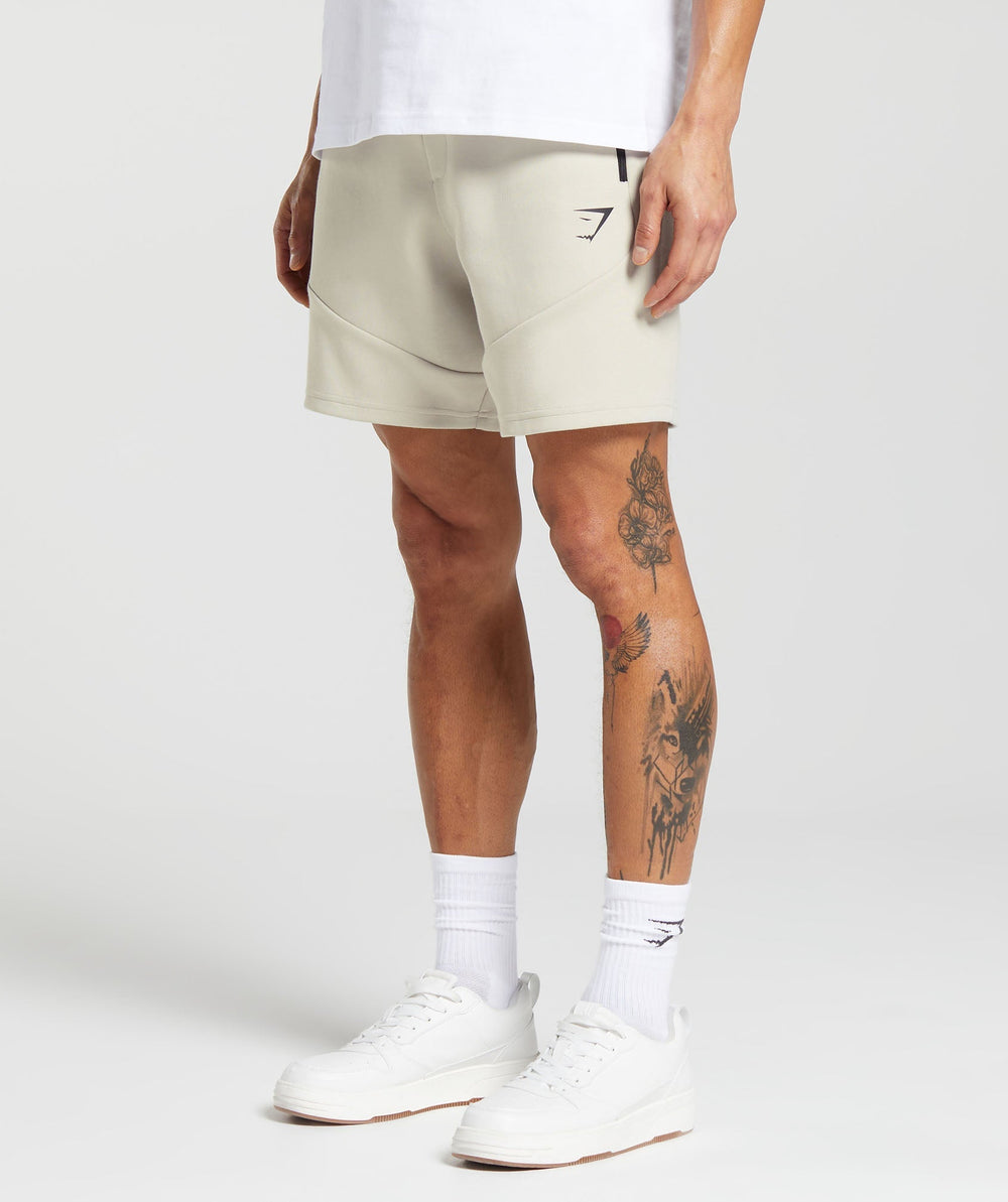 Interlock Tech 6" Shorts - Pebble Grey