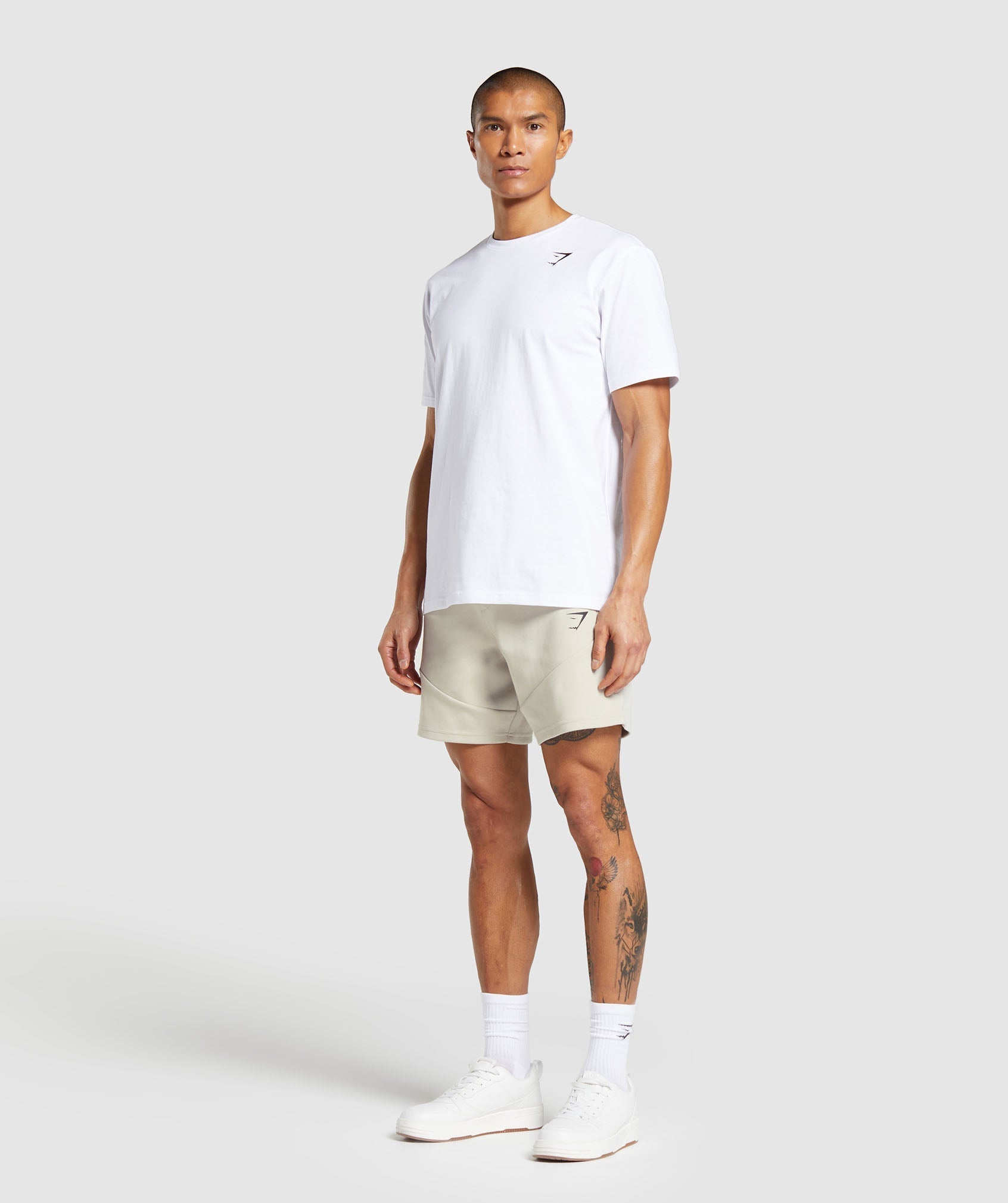 Interlock Tech 6" Shorts - Pebble Grey