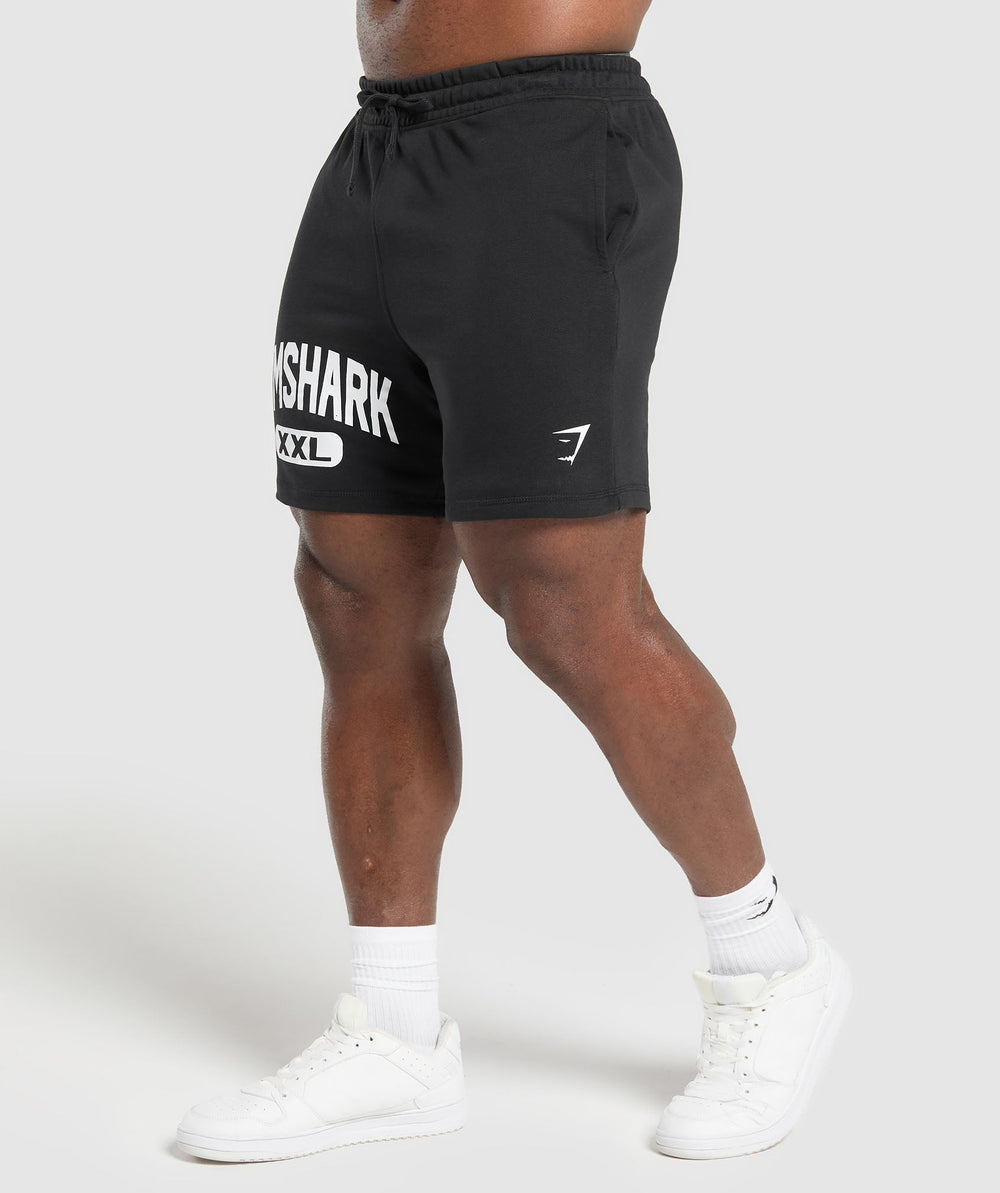 XXL Graphic Shorts - Black