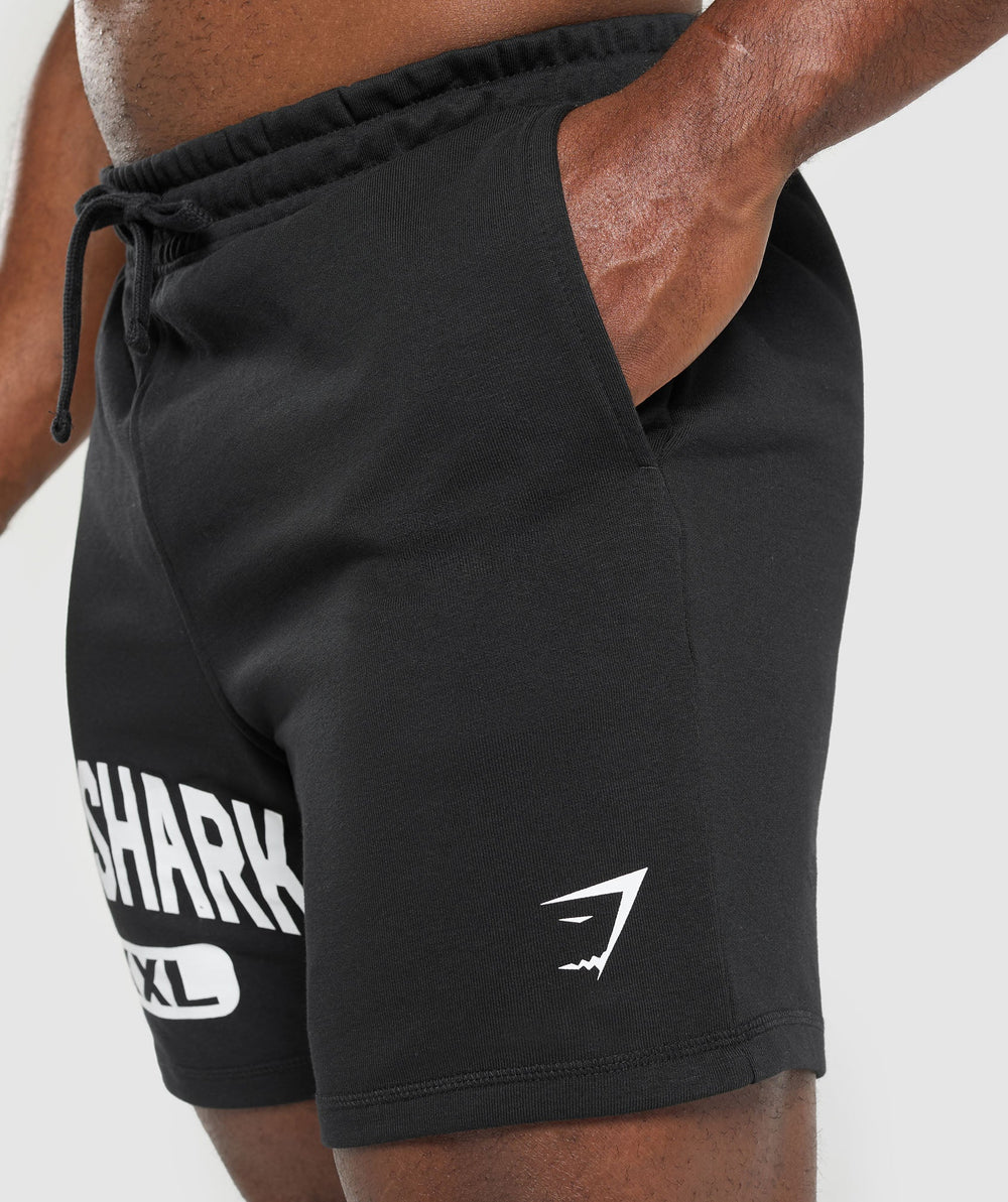 XXL Graphic Shorts - Black