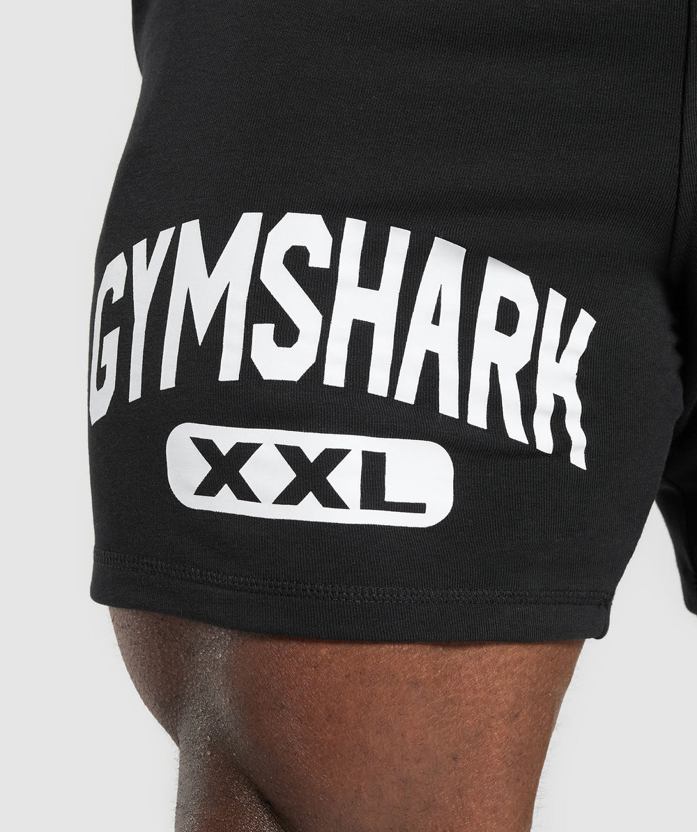 XXL Graphic Shorts - Black