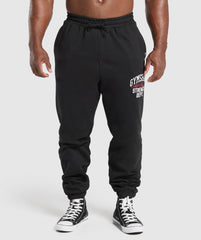 Trophy Graphic Joggers - Black