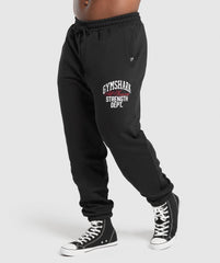 Trophy Graphic Joggers - Black