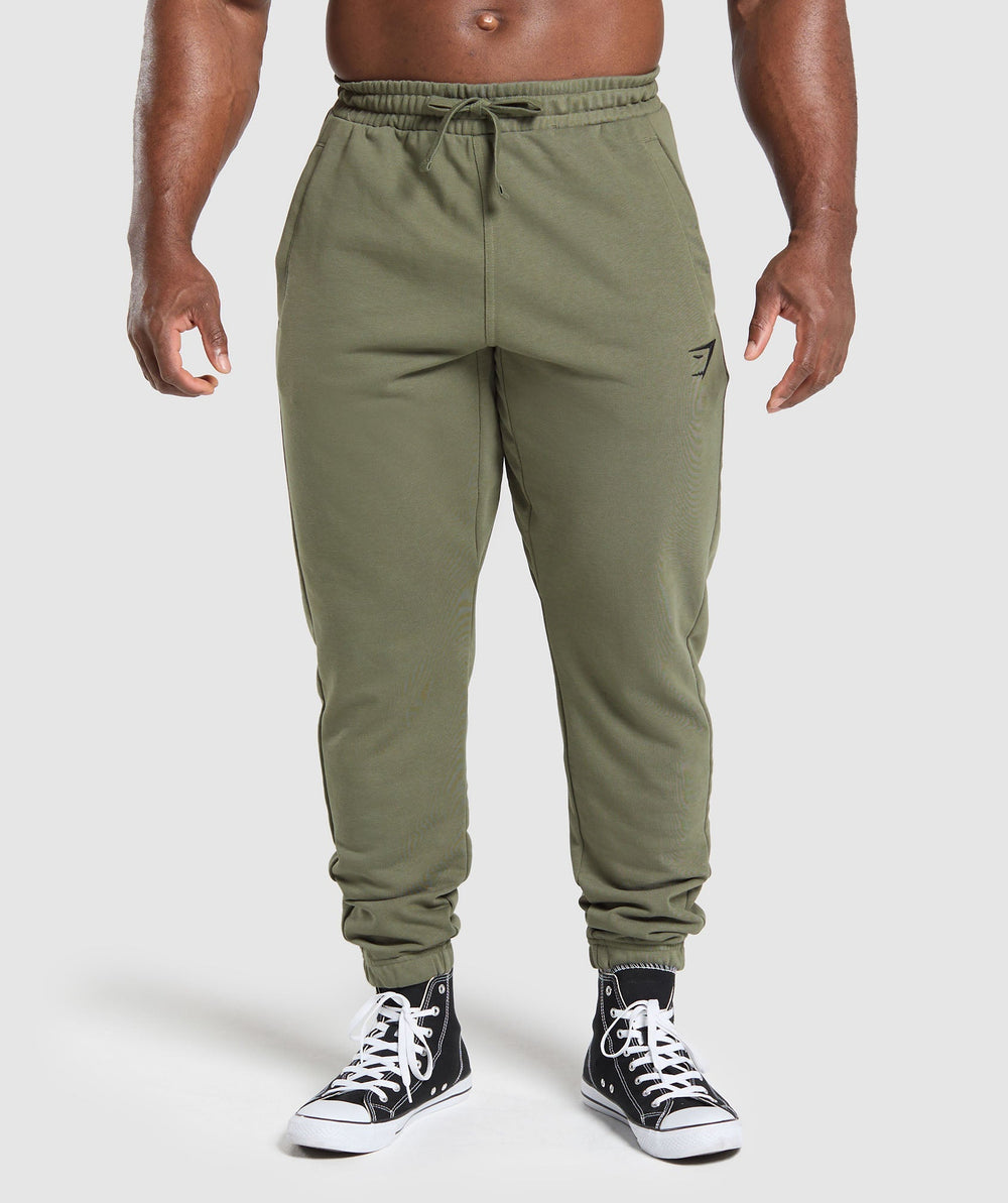 Essential Oversized Joggers - Base Green