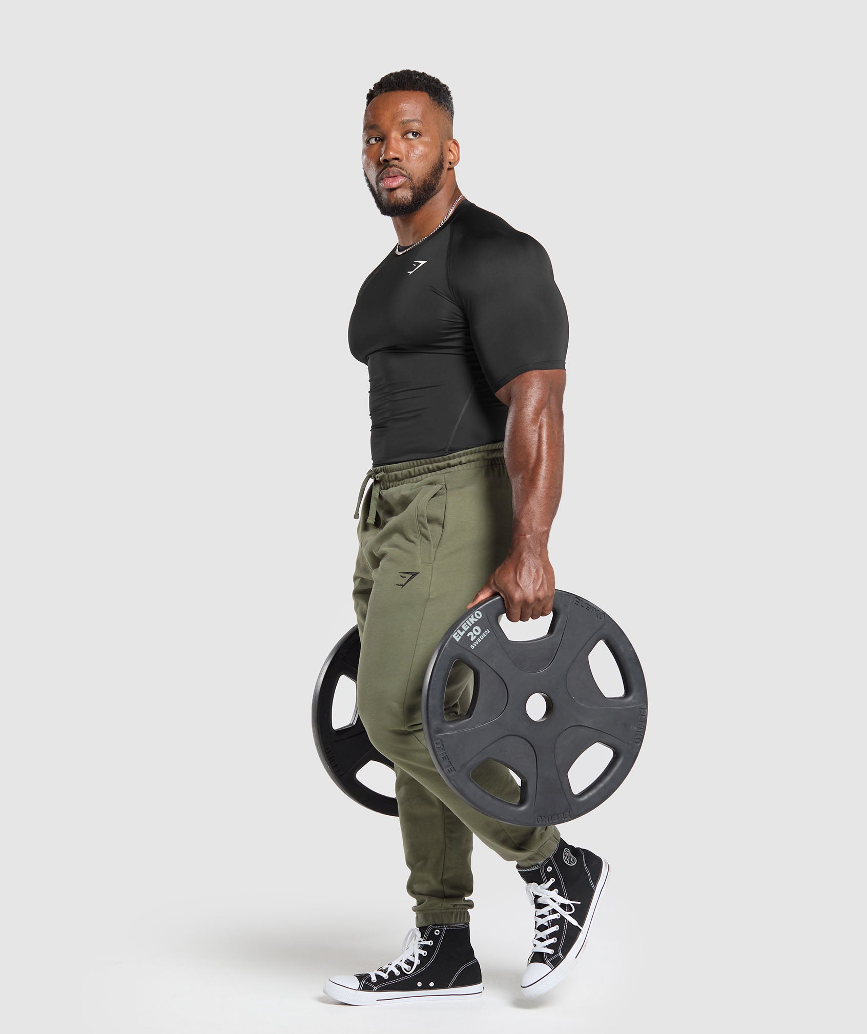 Essential Oversized Joggers - Base Green