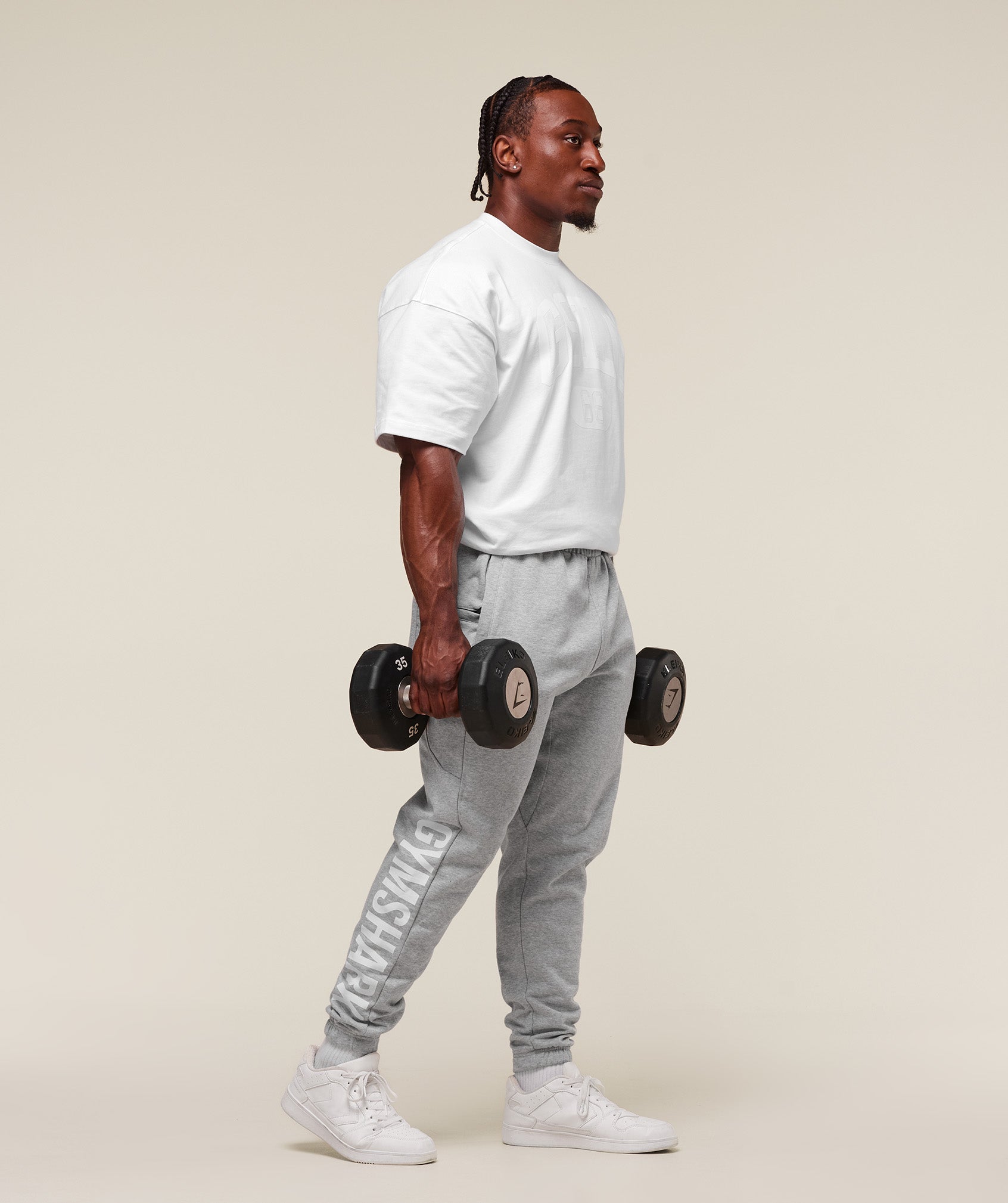 Power Joggers - Light Grey Core Marl