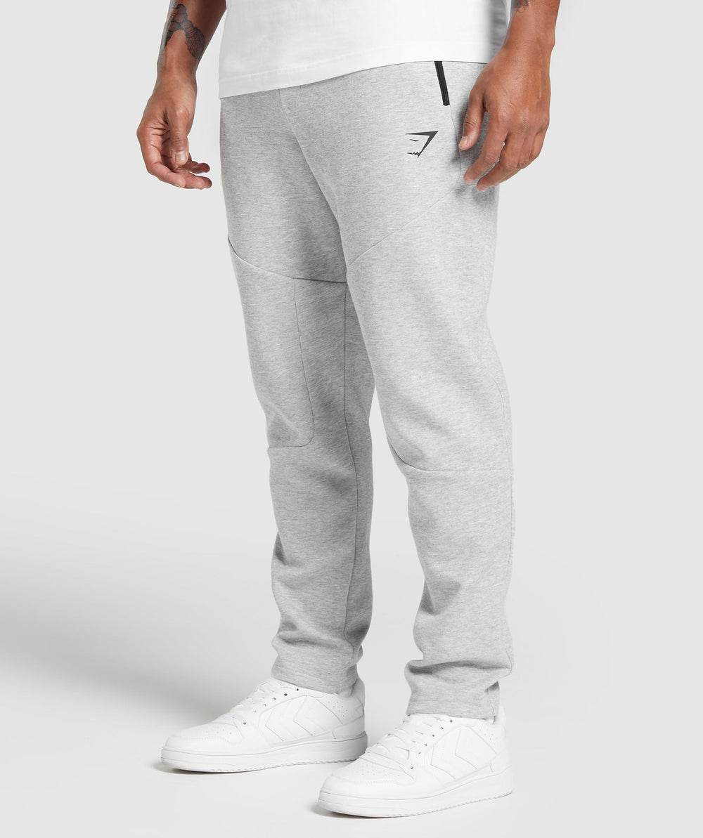 Interlock Tech Joggers - Light Grey Core Marl