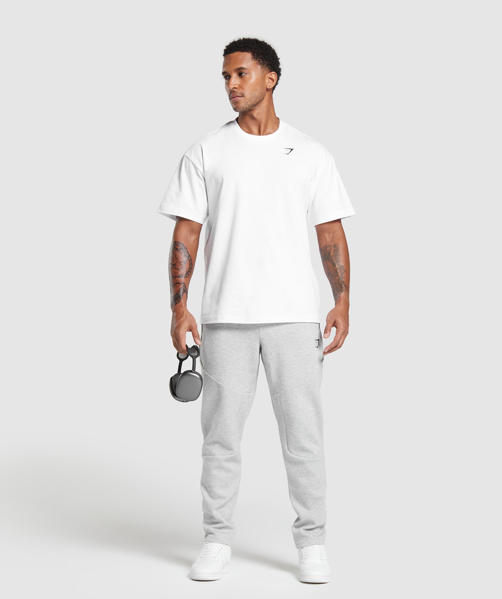 Interlock Tech Joggers - Light Grey Core Marl