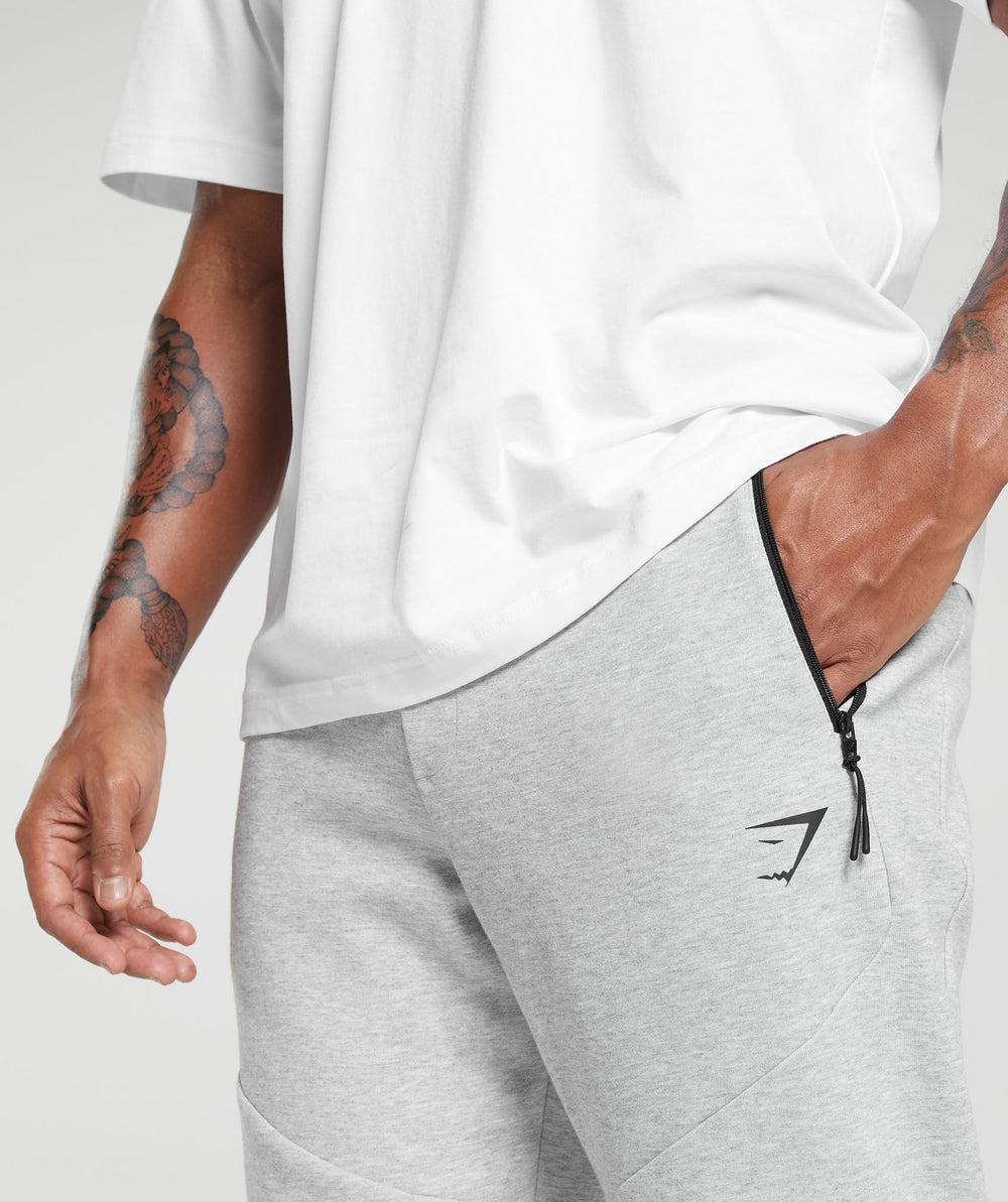 Interlock Tech Joggers - Light Grey Core Marl