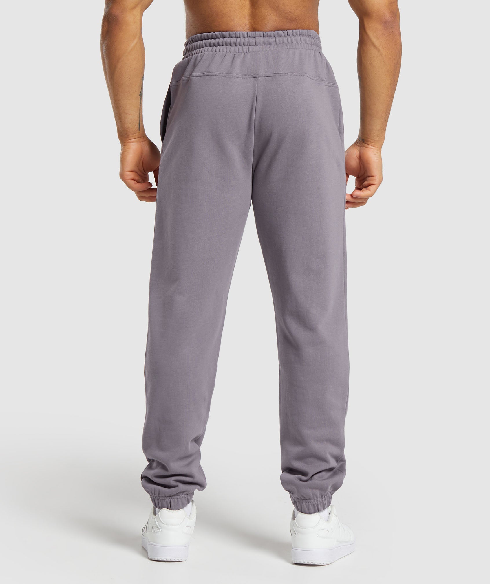Global Lifting Oversized Essential Joggers - Fog Purple